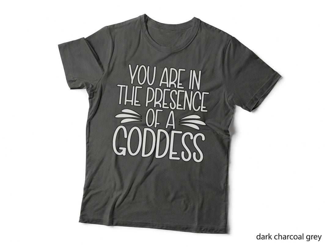 You Are in the Presence of a Goddess Feminism T-Shirt