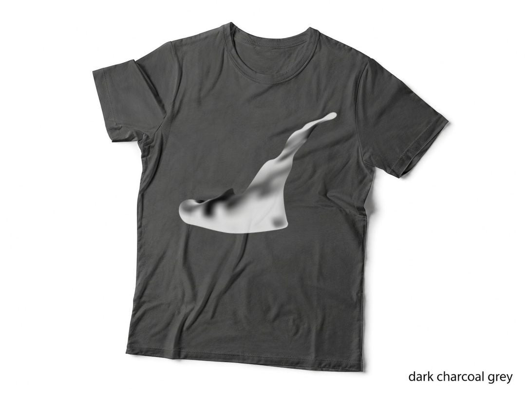 Abstract Black Liquid Flow Fishing T-Shirt, Fishing Graphic Tee