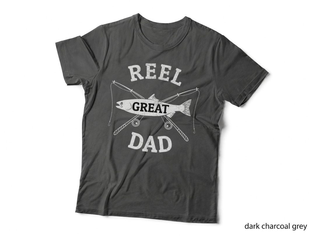 Awesome Reel Great Dad Fishing Gift, Father's Day, Men's Fishing Gear T-Shirt