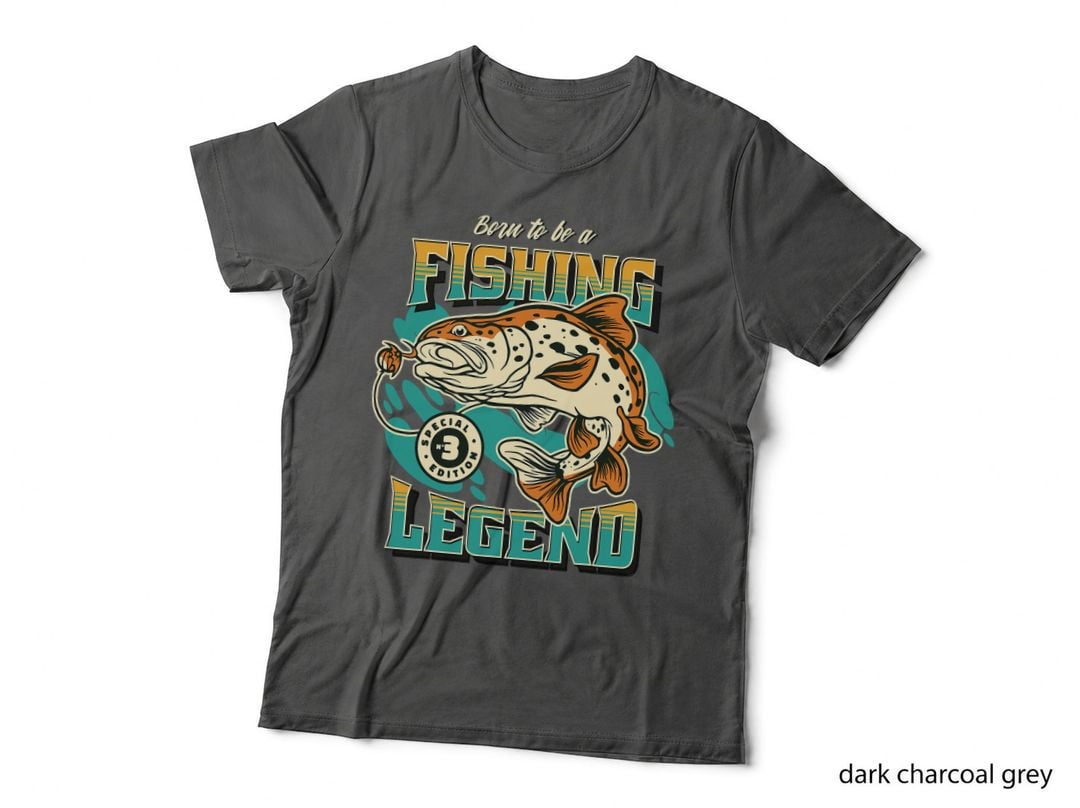 Born to Be a Fishing Legend, Fisherman Gift, Angler Style T-Shirt