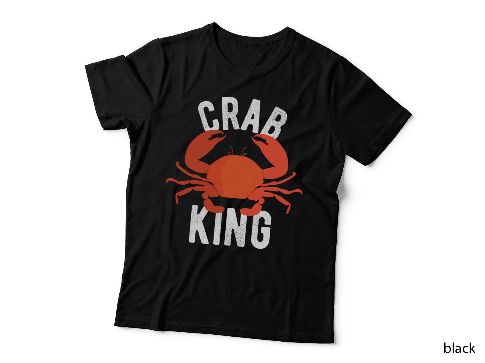 Crab King Fishing + Crabbing Crew Seafood Lovers Gift T-Shirt