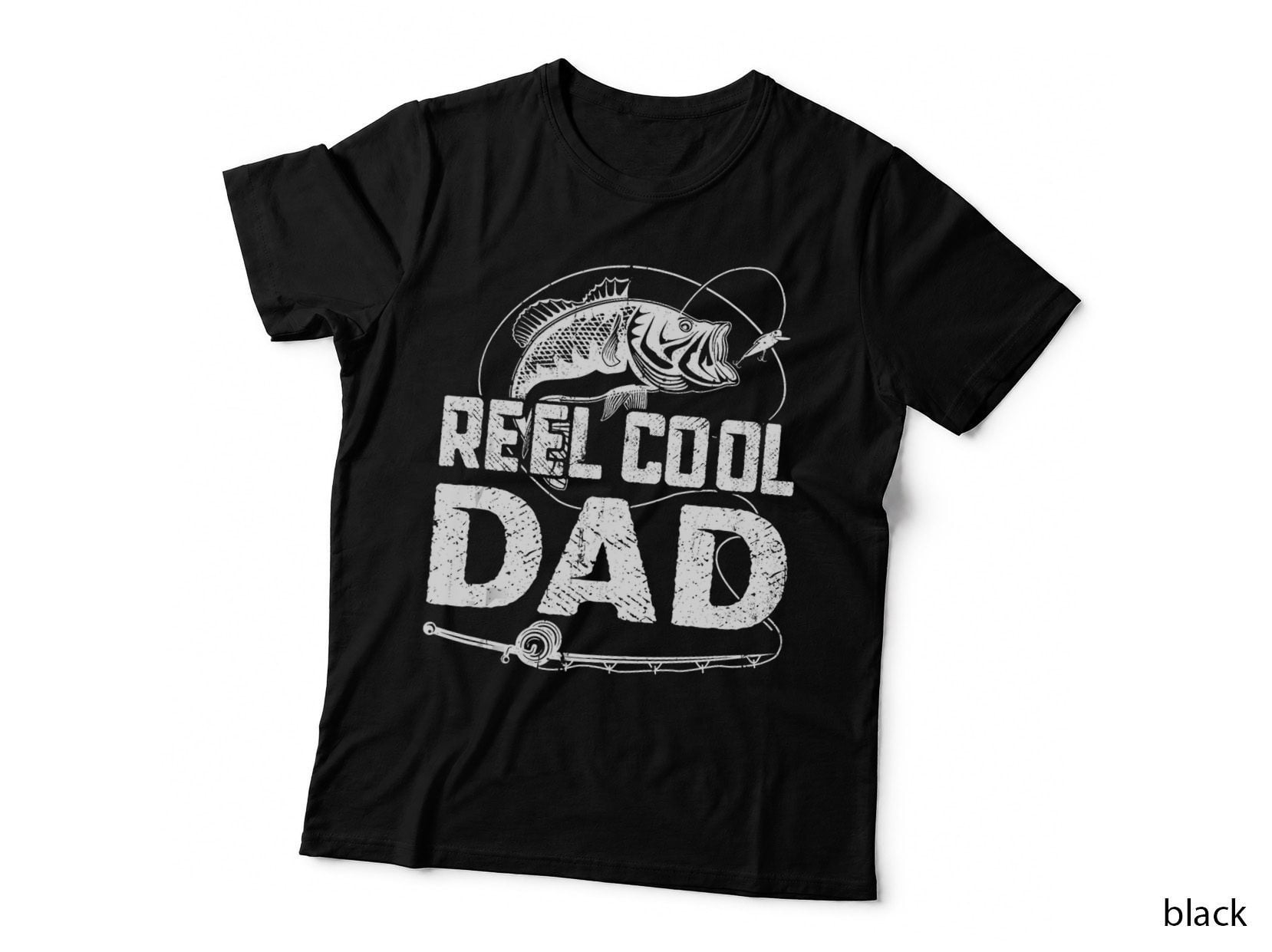Fathers Day Funny Fisherman Reel Cool Dad Fishing Lover T-Shirt