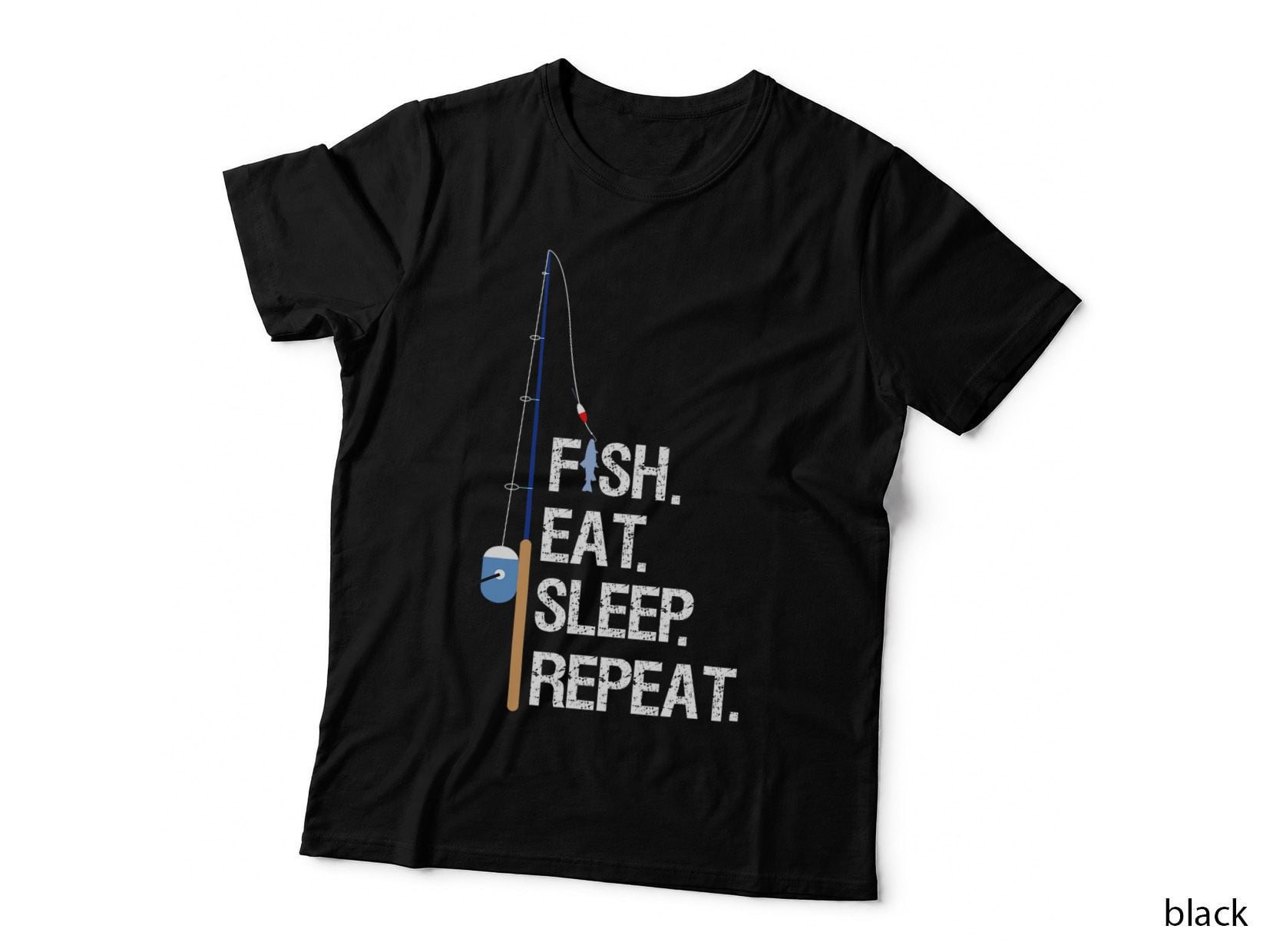 Fish Eat Sleep Repeat Funny Fishing Humor Gift, Men's, Outdoor, Angler T-Shirt