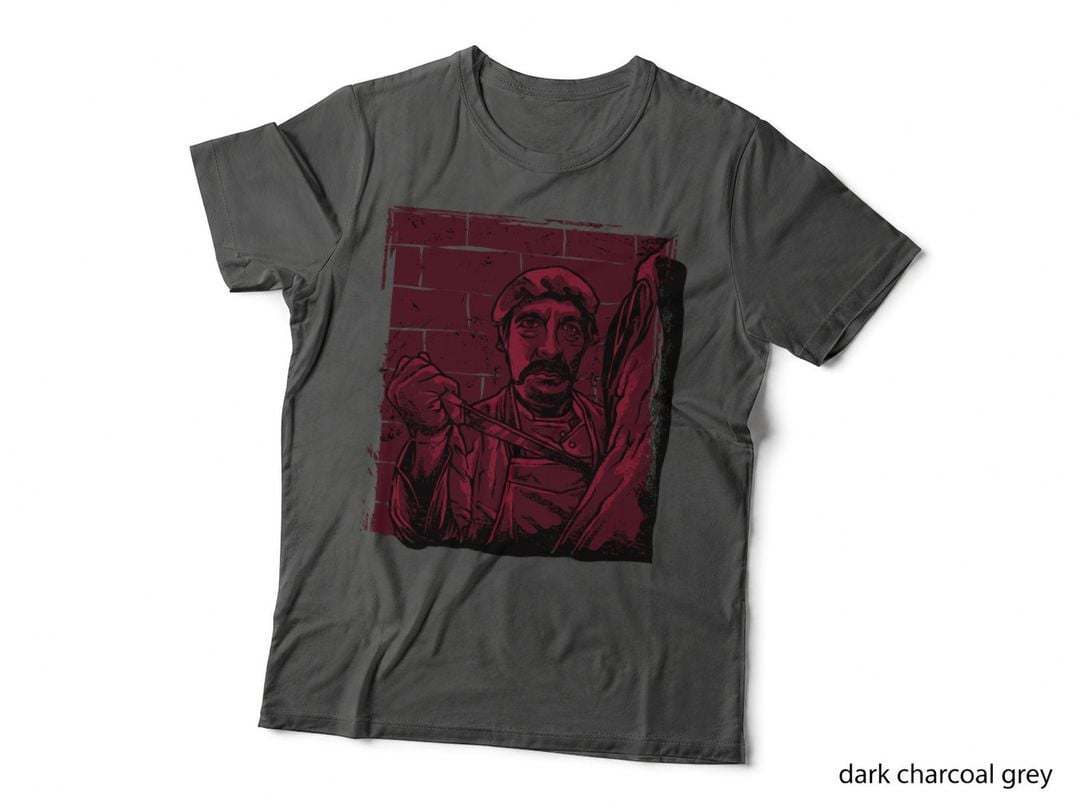 Fisherman Fishing Fish Red Vintage T-Shirt