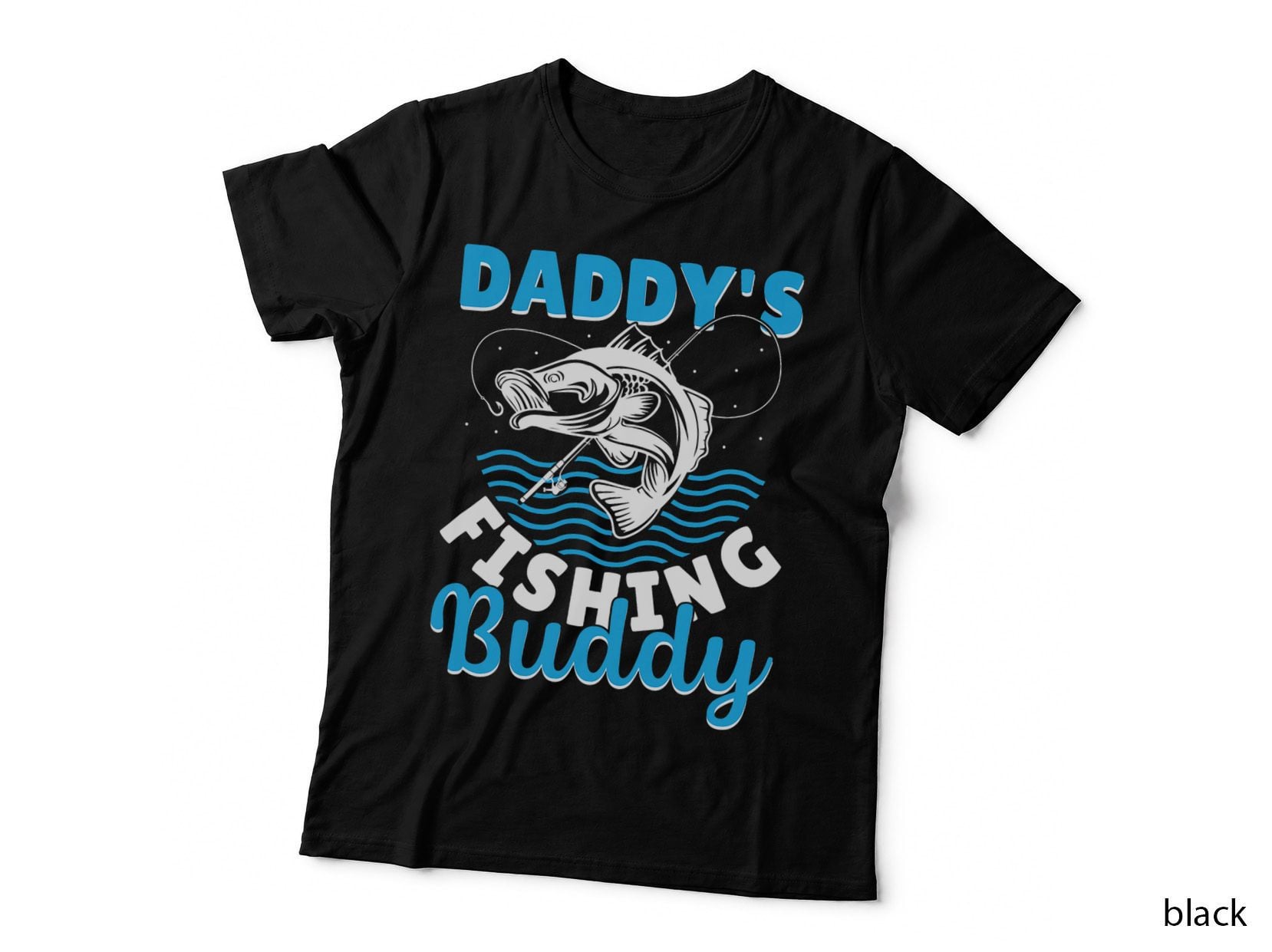 Fishing Boy Girl Fisher Fisherman Daddy's Fishing Buddy T-Shirt