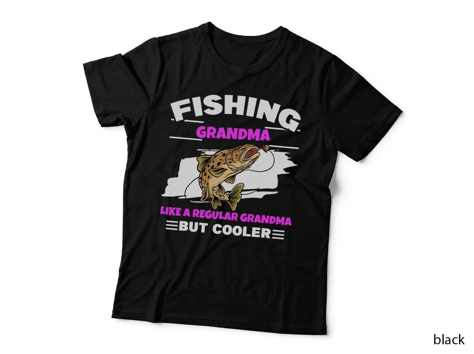 Fishing Grandma Fisherwoman Grandmother Fishing Angling T-Shirt