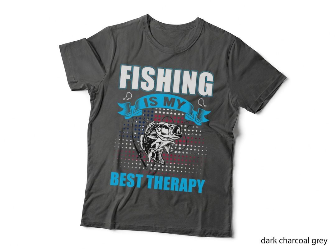 Fishing Is My Best Therapy Fishing T-Shirt, Fishing Fish Therapy Graphic Tee