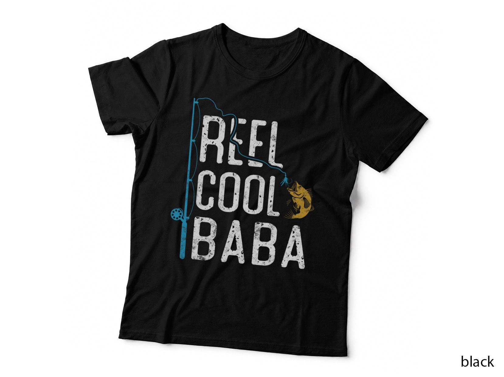 Fishing Reel Cool Baba Father's Day Gift for Fisherman Baba T-Shirt