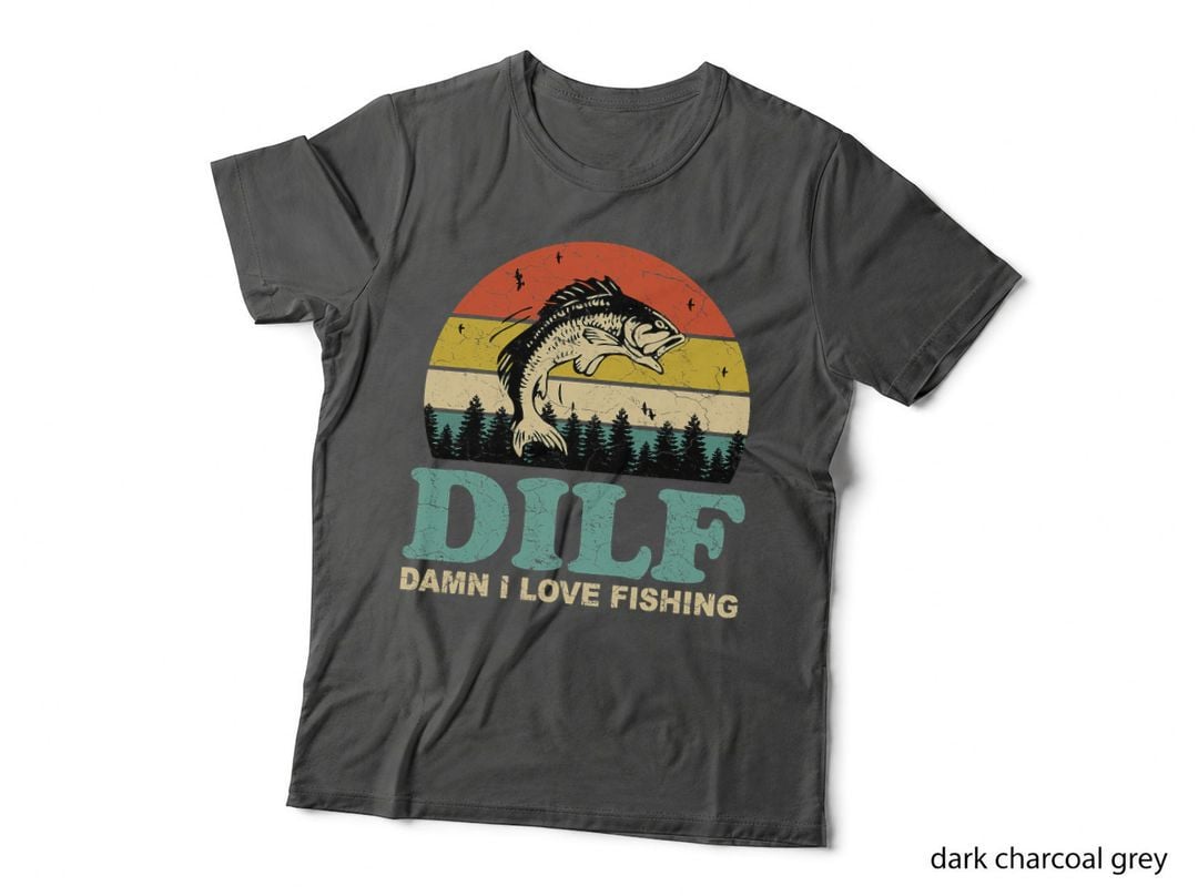 Fishing T-Shirt, Retro Vintage Style, Men Women, Outdoor Gear, Angler, Classic
