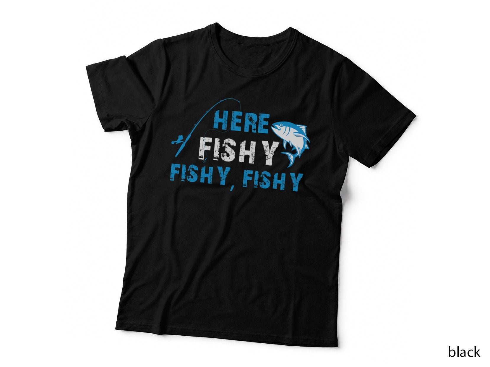 Funny Fisherman Herefishyfishyfishy Fishing T-Shirt