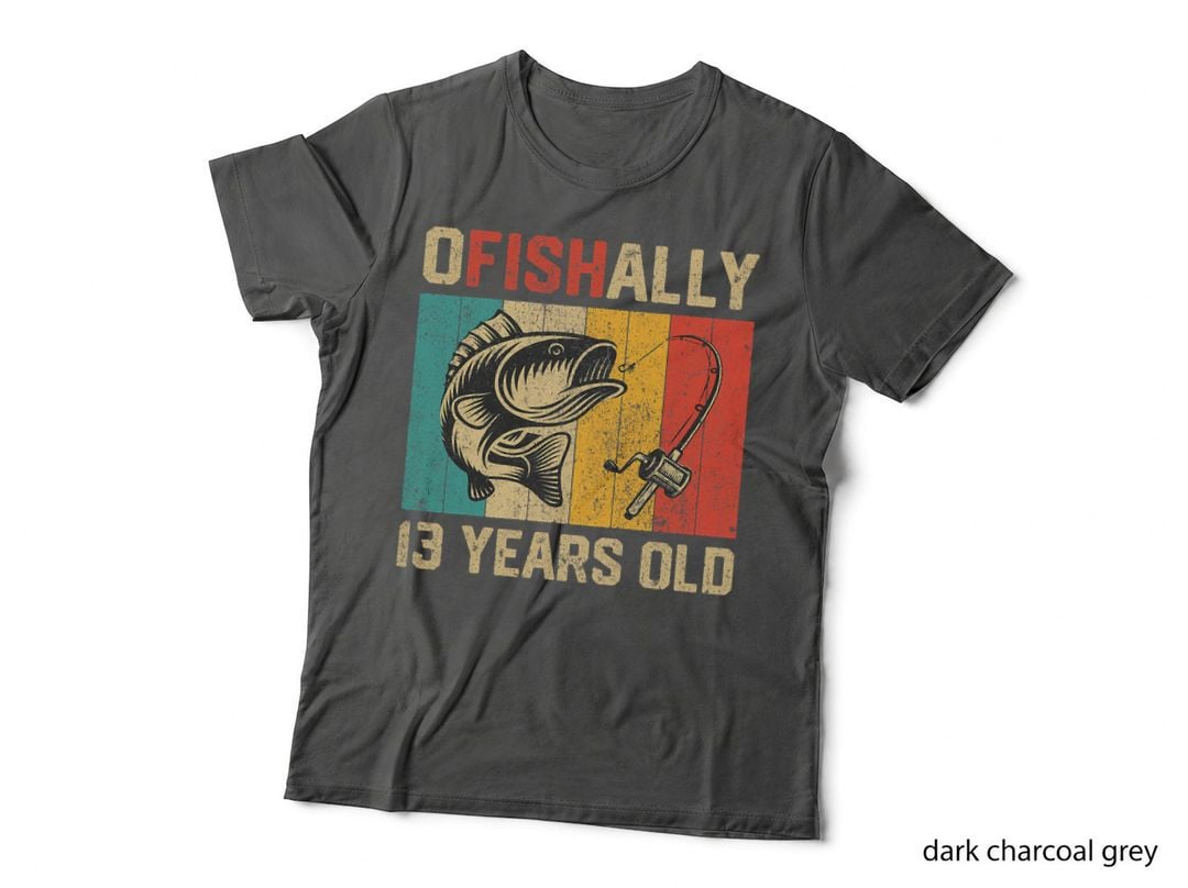 Funny Fishing Birthday T-Shirt, Retro Vintage Style, Fisherman Gift