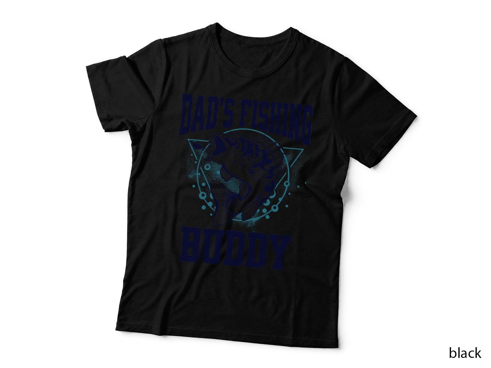 Funny Fishing Dad's Fishing Buddy Outdoors, Fisherman Gift, Father's Day T-Shirt