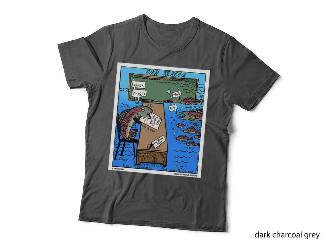 Funny Roll Call Fish School Cartoon Fisherman Fishing Gift T-Shirt