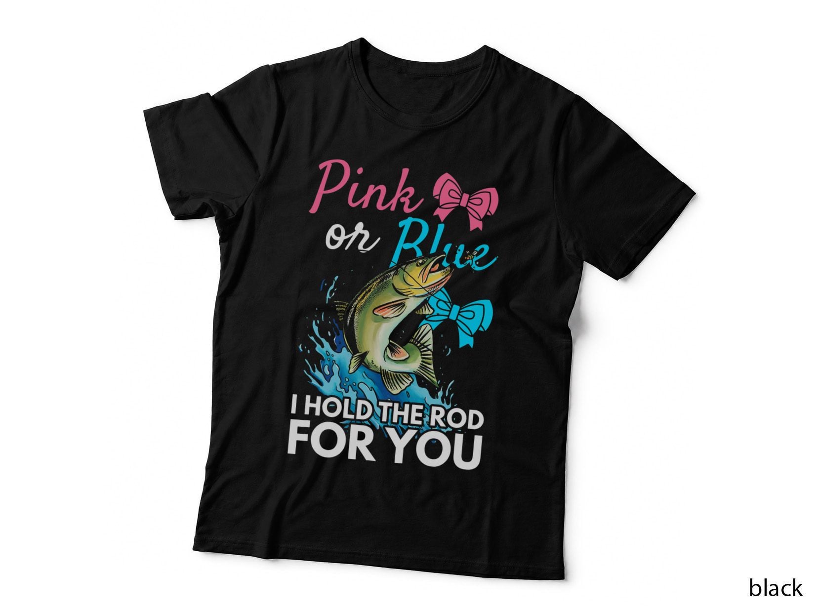 Gender Reveal Design for Fishing Lovers T-Shirt