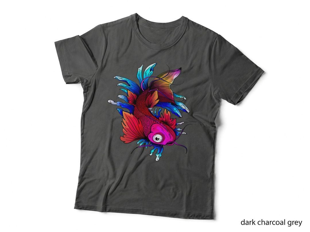 Japanese Koi Carp Swimming Jewels Nishikigoi Japanese Fish T-Shirt