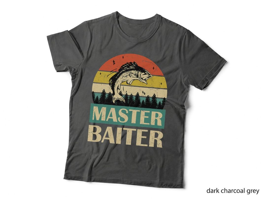 Master Baiter Fishing T-Shirt, Vintage Fishing Tee, Gift for Fishermen T-Shirt