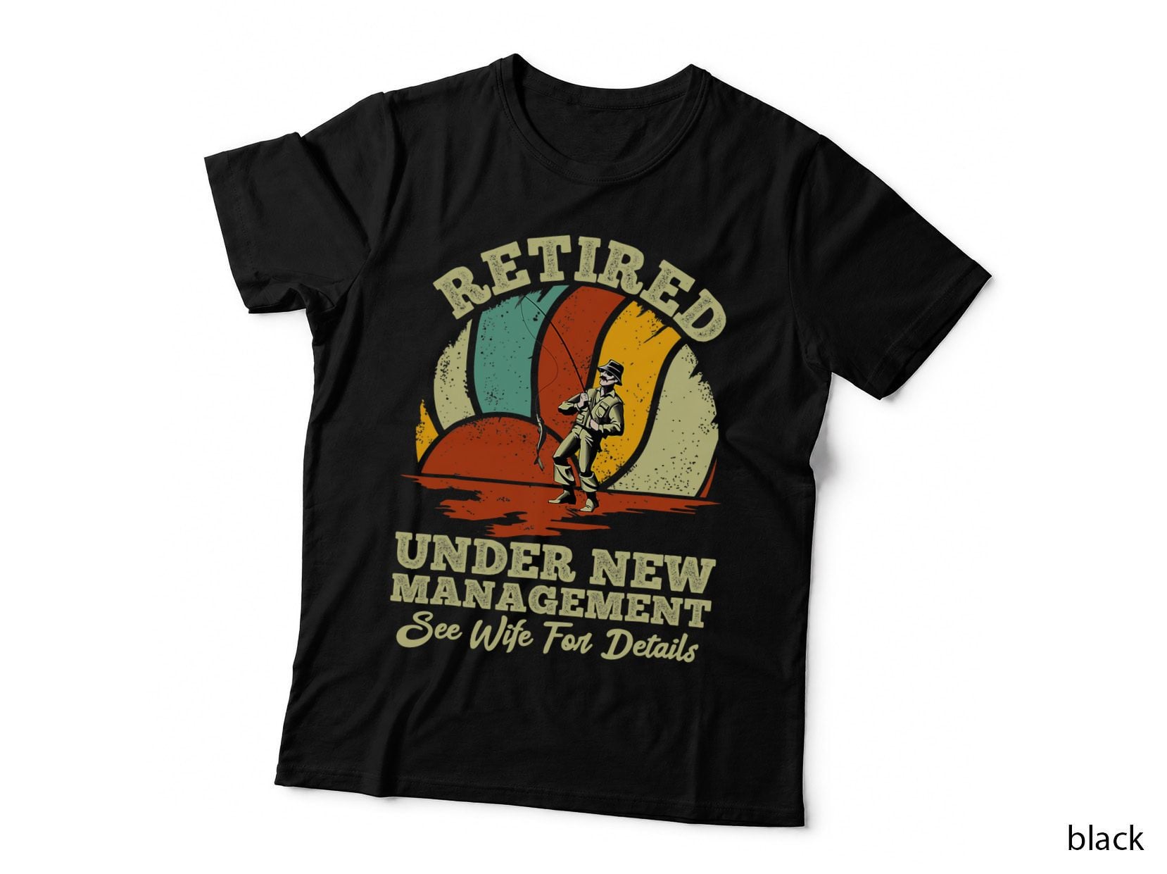 Mens Funny Retirement Quote Fishing Retro Retirement T-Shirt