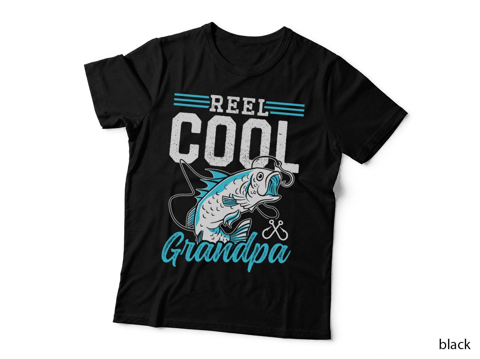 Reel Cool Grandpa Fish Fisherman Fishing Sayings Fisher T-Shirt