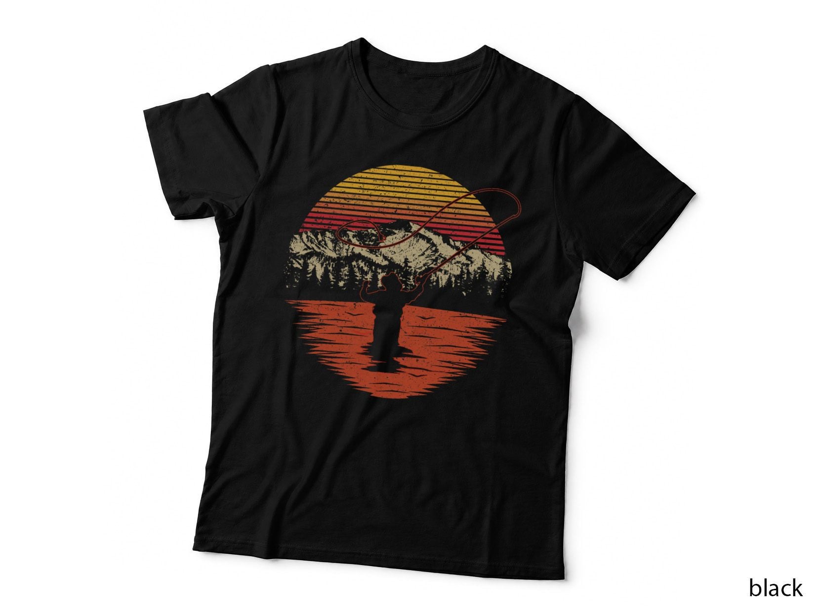 Retro Vintage Fly Fishing Shirt - Fly Fisherman T-Shirt
