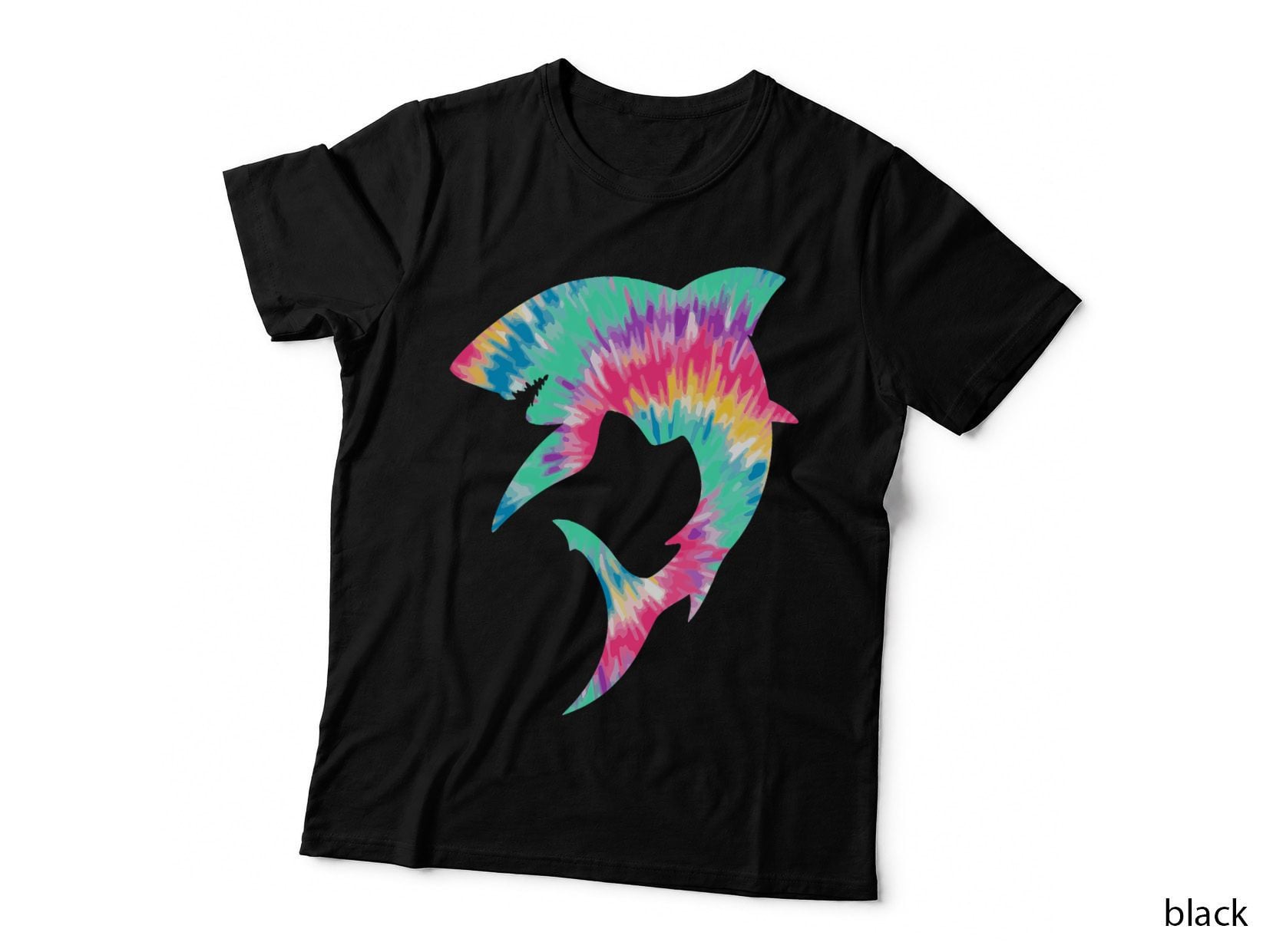 Shark Lover Shark Tie Dye Y2k Aesthetic Retro Groovy Fishing T-Shirt