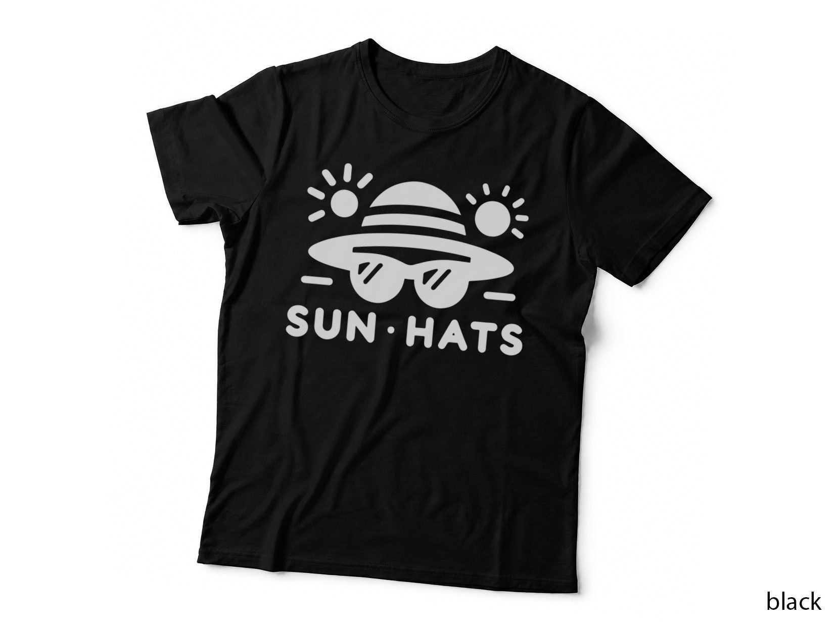 That's a Nice Bass Summer T-Shirt, Colorful Jumping Fish Water Scene Sunny Tee