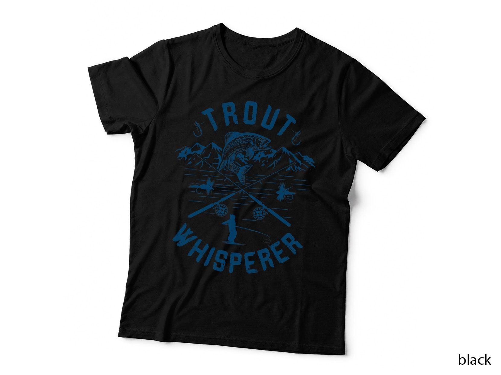 Trout Fly Fishing T-Shirt, Fishing Theme, Outdoor Enthusiast T-Shirt