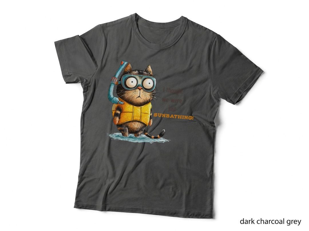Wake Me up If I Catch Something Summer T-Shirt, Cat Fishing Rod Sleeping Sunny