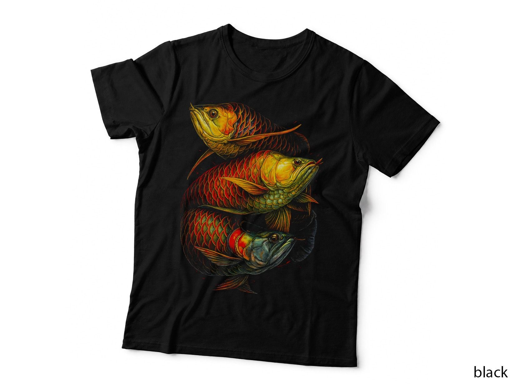 Arowana Fish T-Shirt, Fish Print, Fisherman Gift
