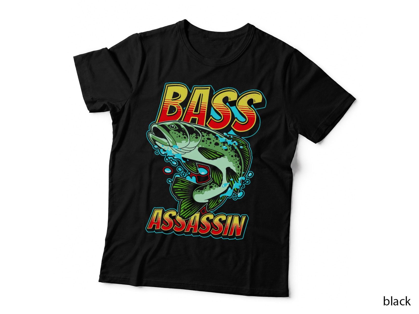 Bass Assassin Funny Fisherman Bass Fish Jumping Cute T-Shirt