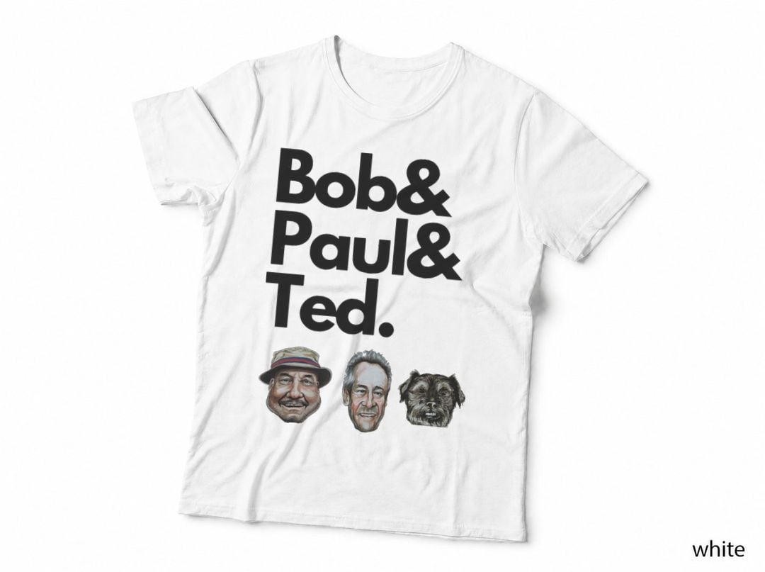 Bob Paul and Ted Bold Tee, Mortimer Whitehouse Portrait, Gone Fishing