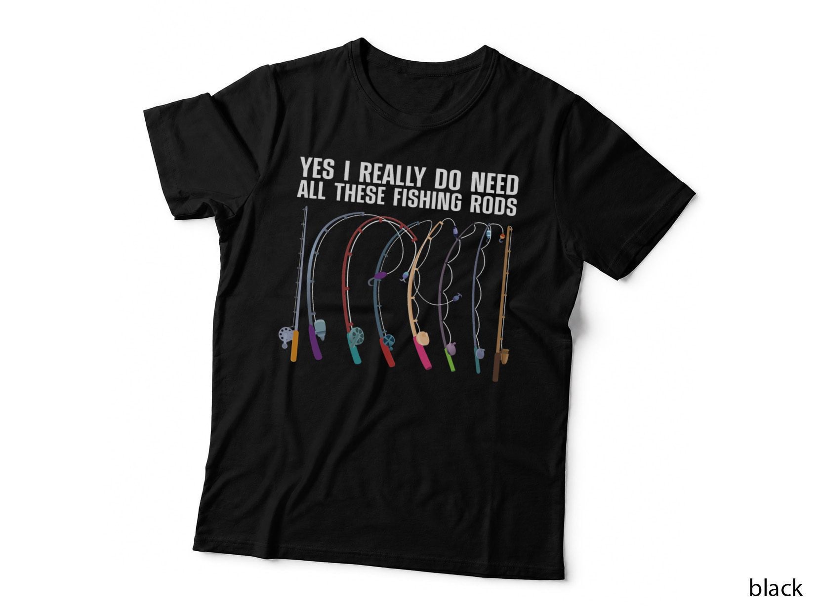 Cool Fishing for Men Women Fishermen Fishing Rod Hook Fisher T-Shirt