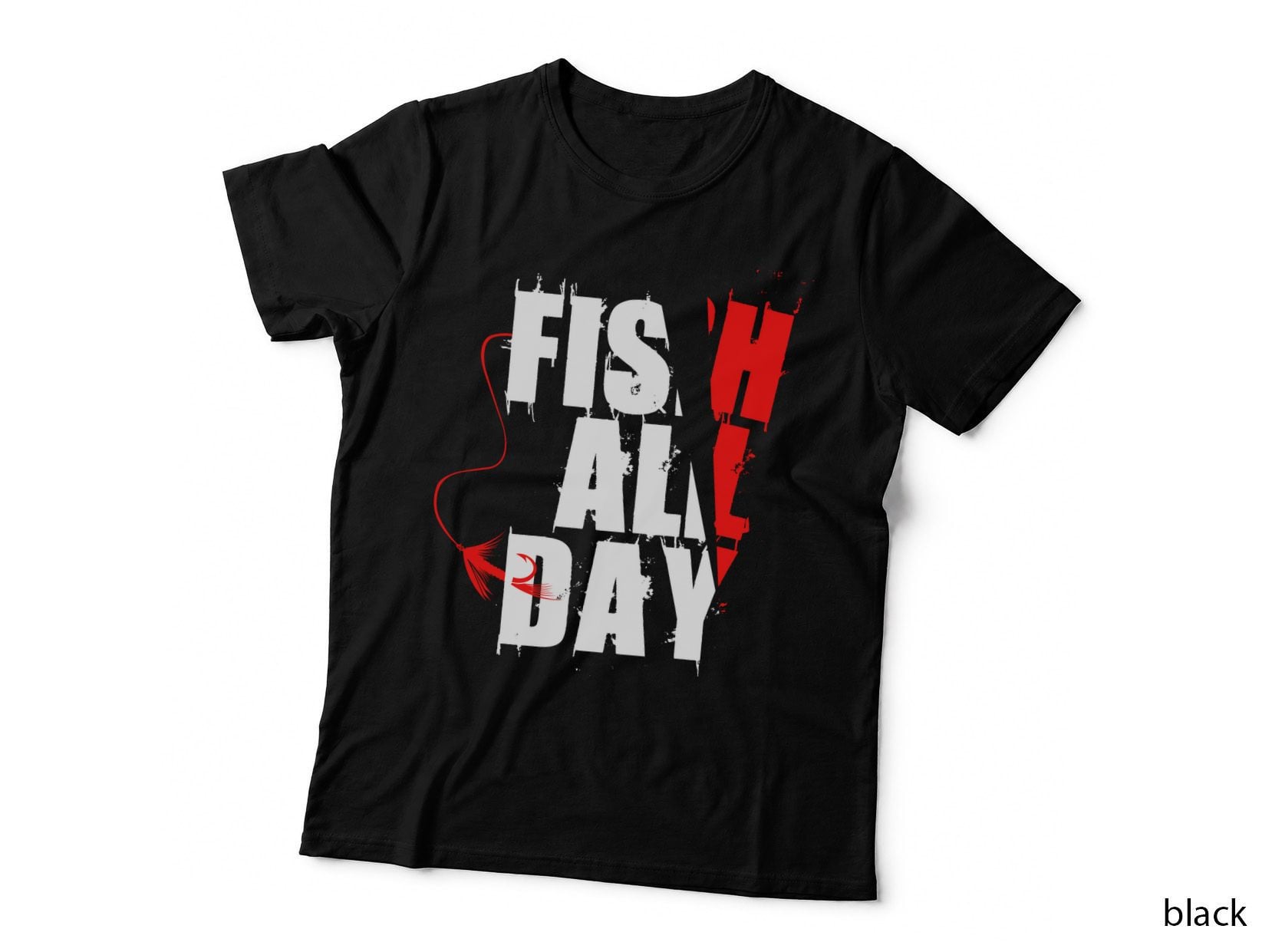 Fish All Day T-Shirt, Fishing Theme, Fisherman Apparel