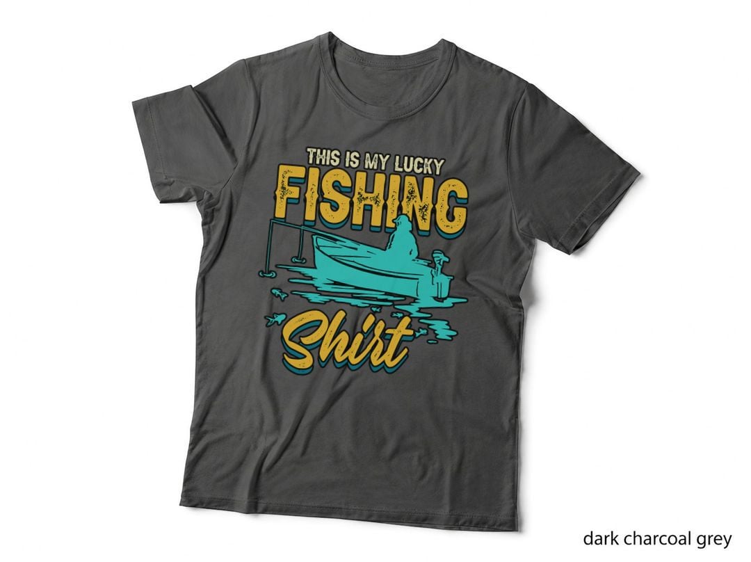 Fisherman This Is My Lucky Fishing Fish Hunting Lover T-Shirt