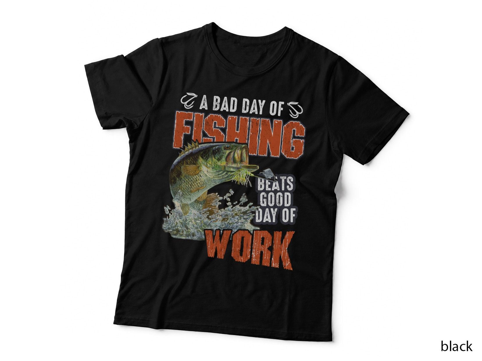 Fishing Beats Good Day of Work T-Shirt, Fishing Quotes Typography