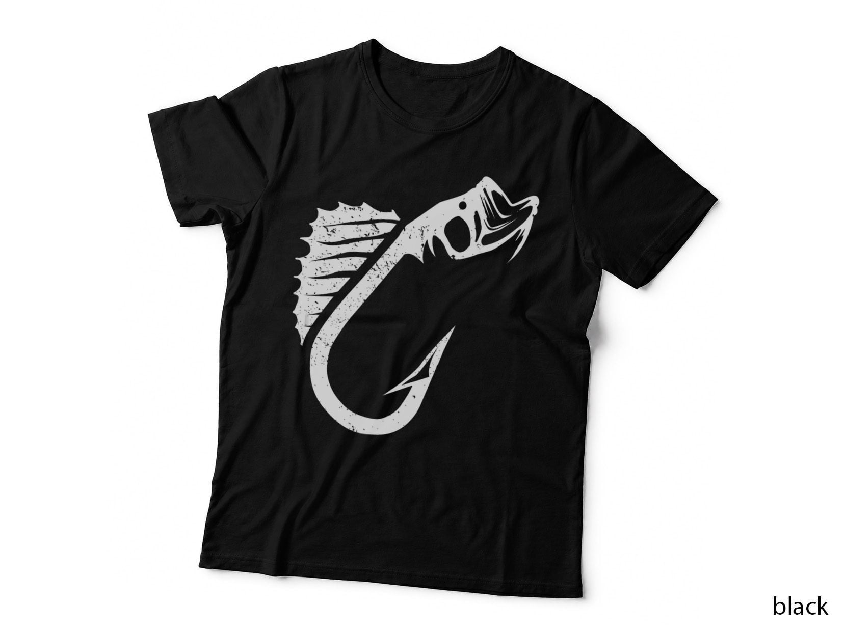 Fishing Hook Largemouth Bass Fish Fishing Hooks Fisherman T-Shirt