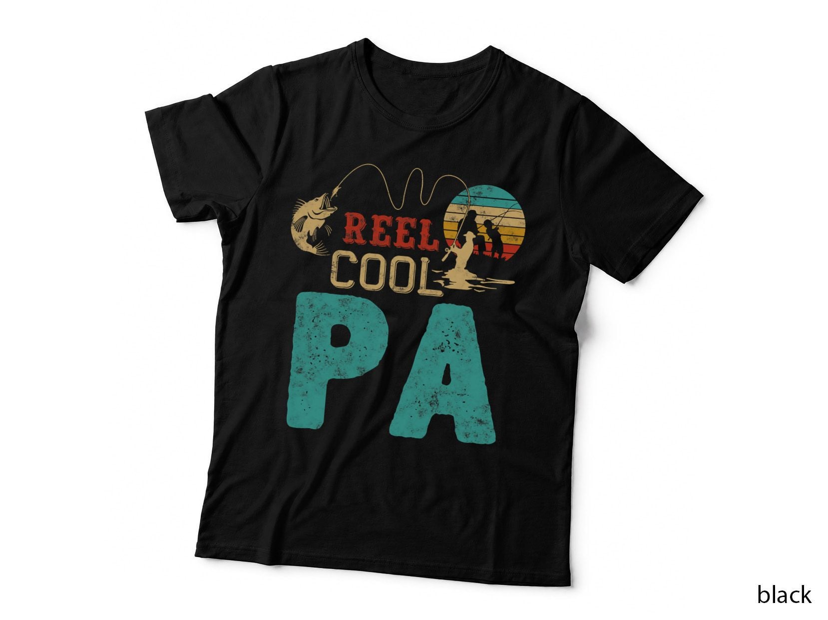 Fishing Reel Cool Pa Father's Day Gift for Fisherman Pa T-Shirt