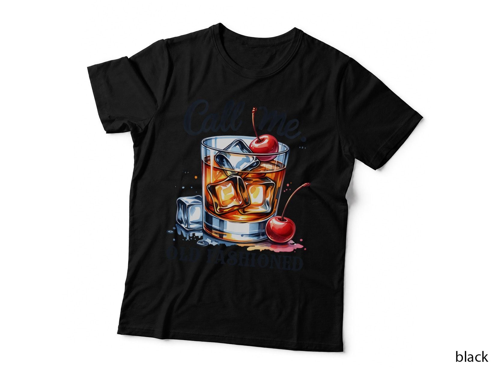 Vintage CALL ME OLD Fashioned Whiskey Glass and Drink Gift T-Shirt