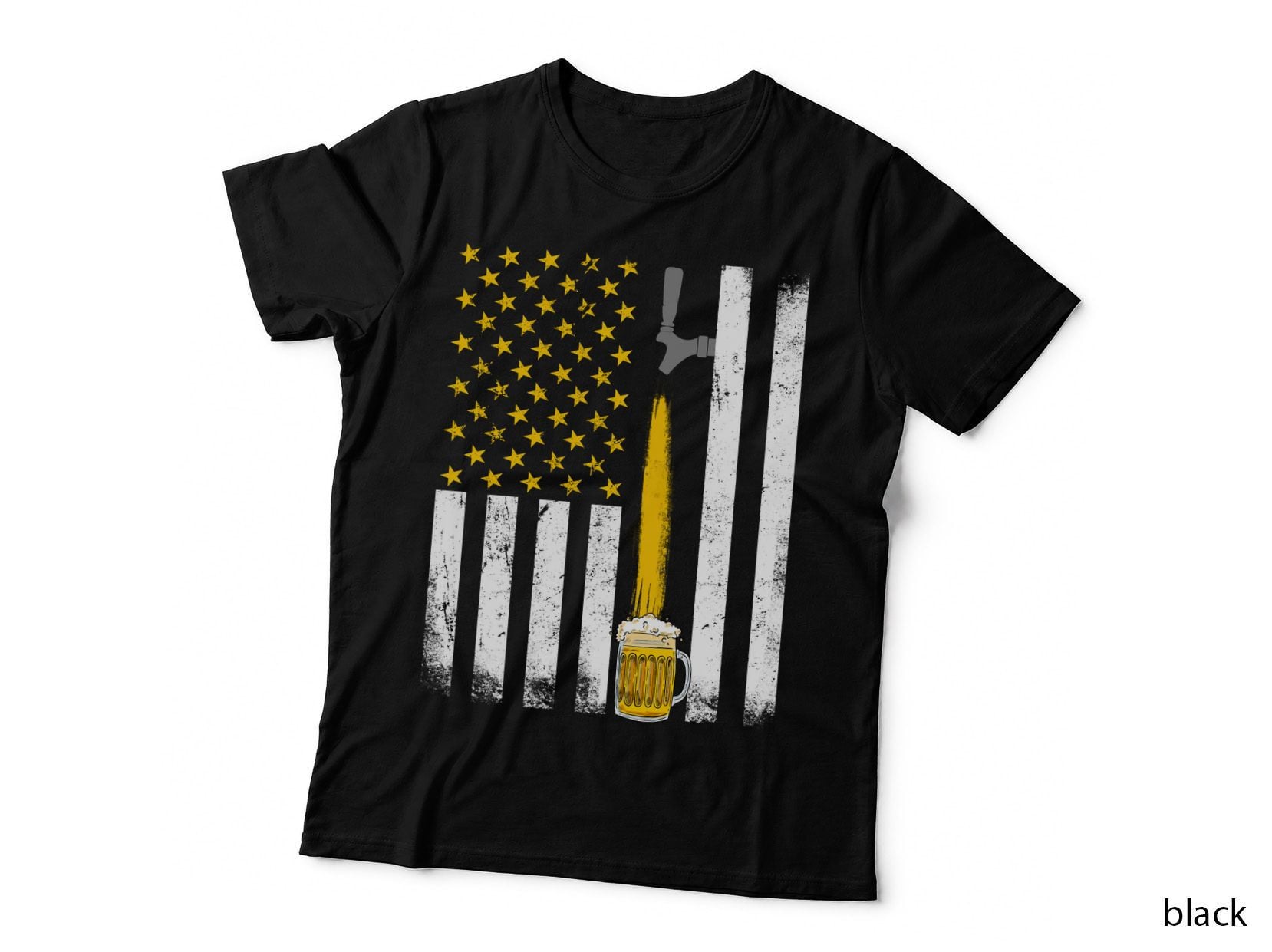 Beer America Flag Shirt, Craft Brewery, Chill Session, Retro Bar, Gift T-Shirt