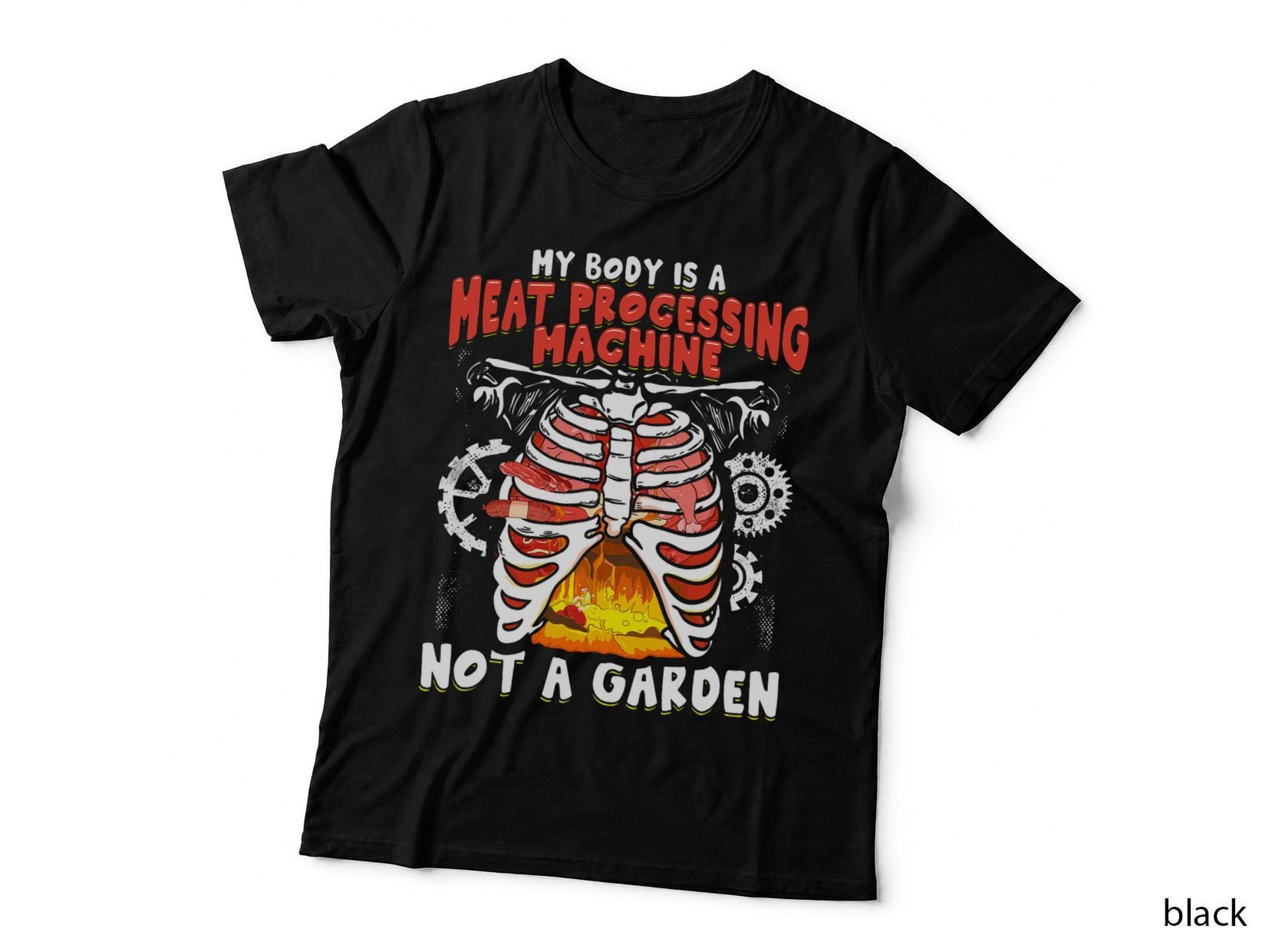 Funny Anti Vegan Meat Eater Funny Meat Lover BBQ Carnivore T-Shirt