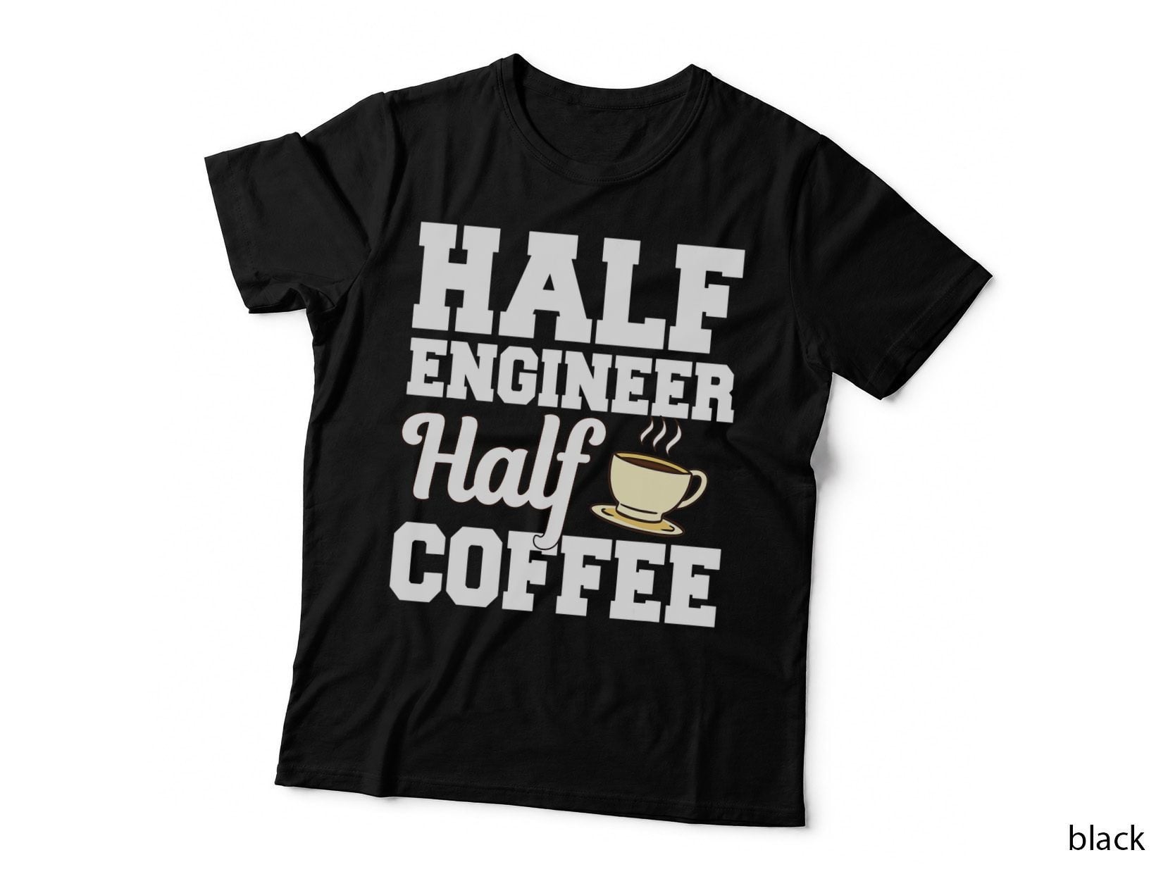 Funny Coffee and Engineering Design Civil Engineer T-Shirt