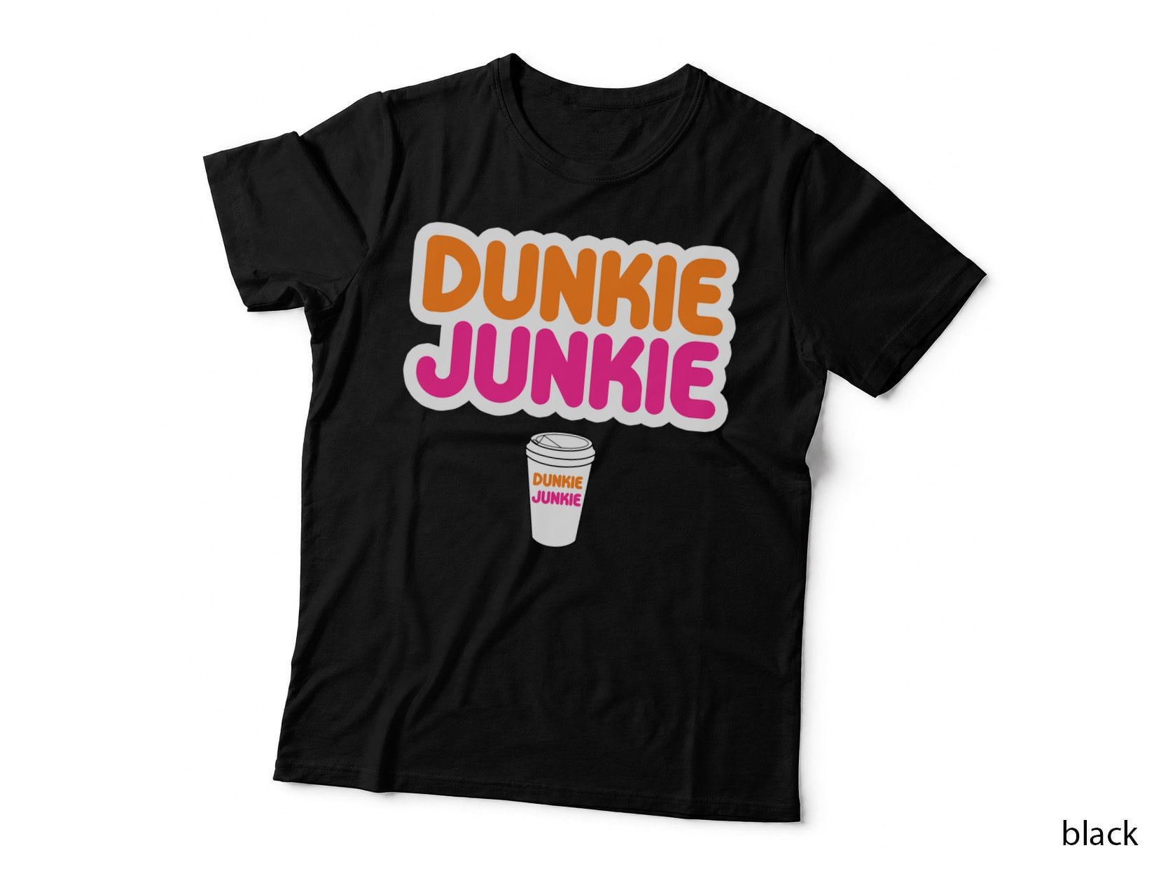 Funny Dunkie Junkie Coffee Love Funny Coffee Saying Pullover Hoodie T-Shirt