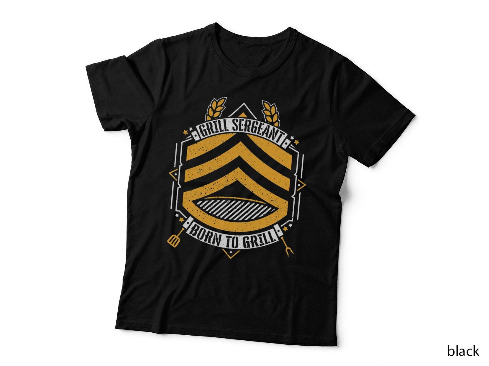 Grill Sergeant - Born to Grill BBQ T-Shirt