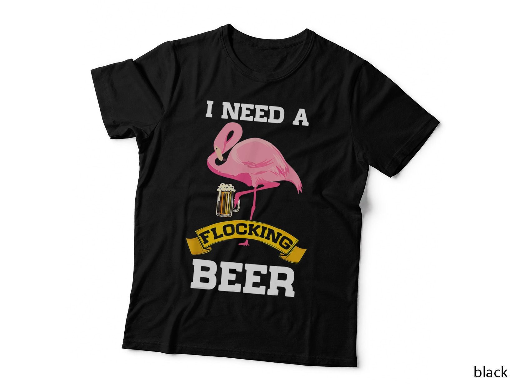 I Need a Flamingo Beer Squad Drinking Flocking Oktoberfest T-Shirt