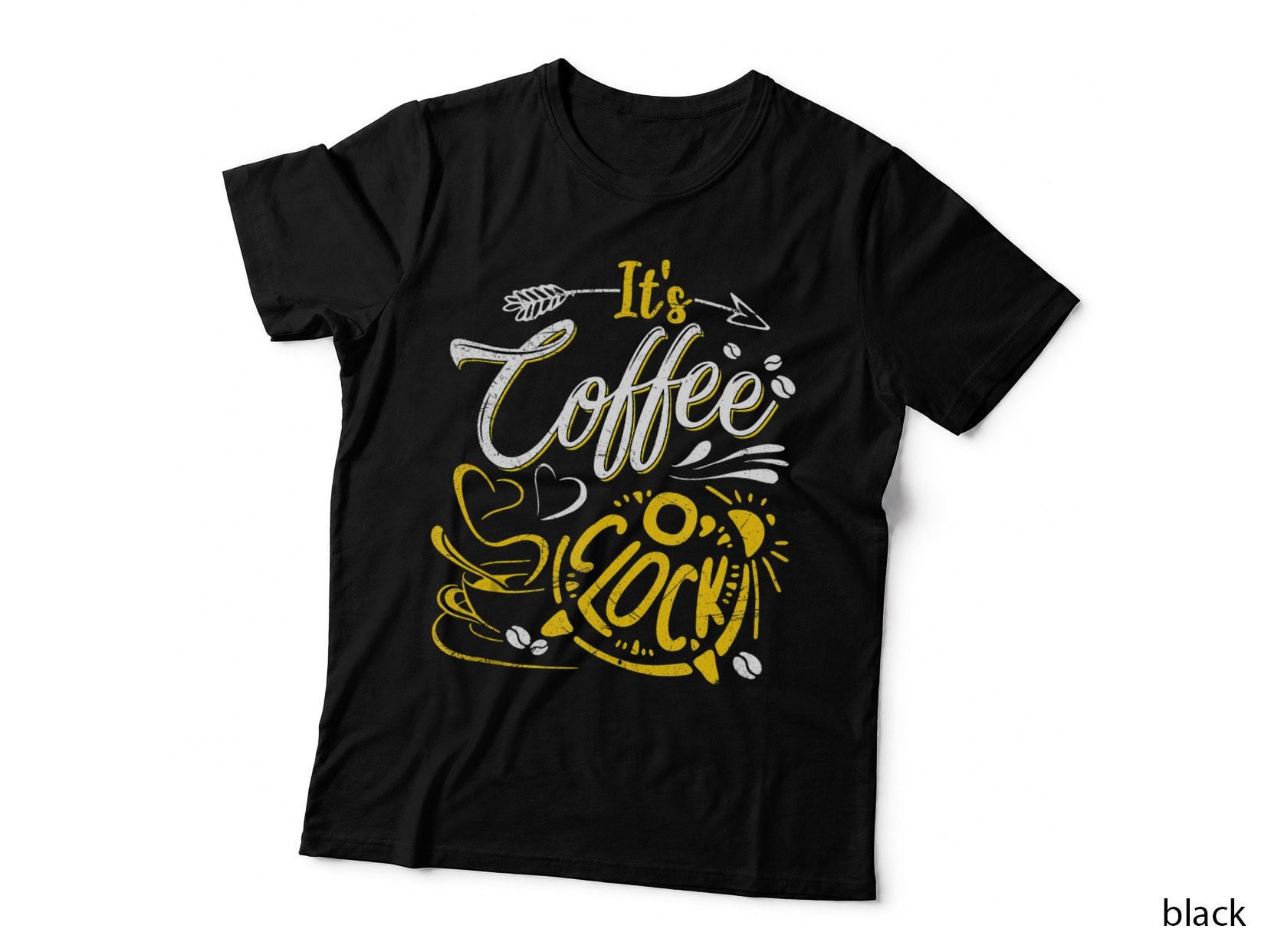 It's Coffee O'clock, Espresso Lover Apparel T-Shirt