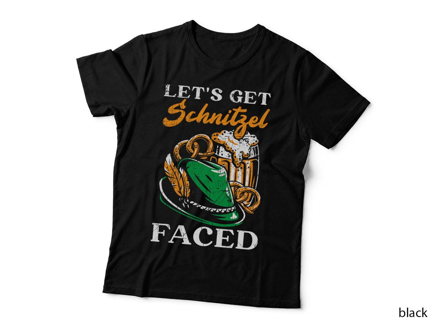 Let's Get Schnitzel Faced Beer Drinker Oktoberfest T-Shirt