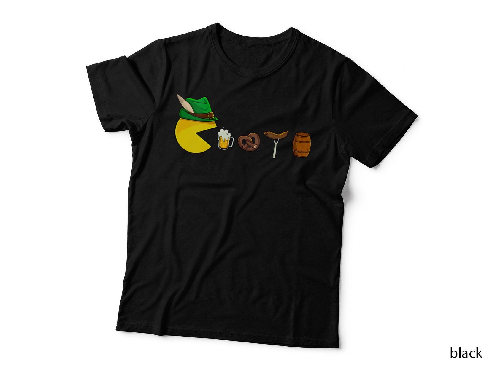 Oktoberfest Video Game Lederhosen Beer Pretzel Funny Prost T-Shirt