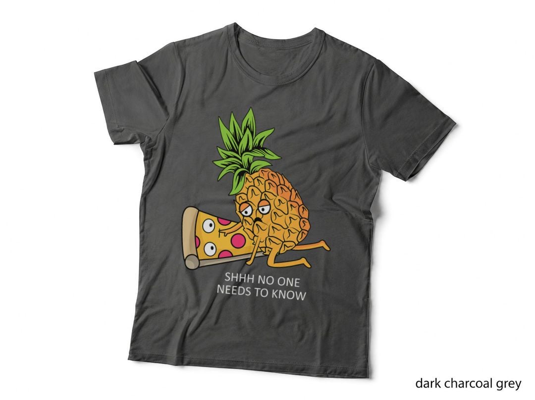 Pineapple Belongs on Pizza Lover Funny Food Pun T-Shirt
