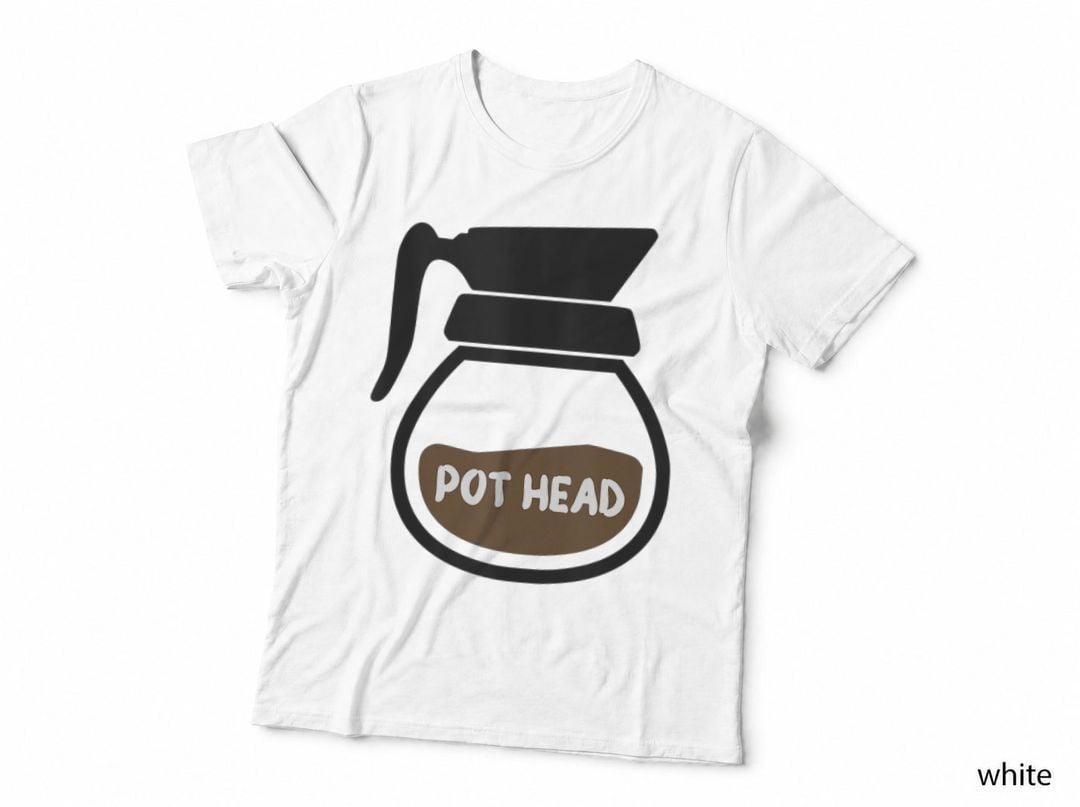 Pot Head Coffee T, Coffee Lover, Funny Gift T-Shirt