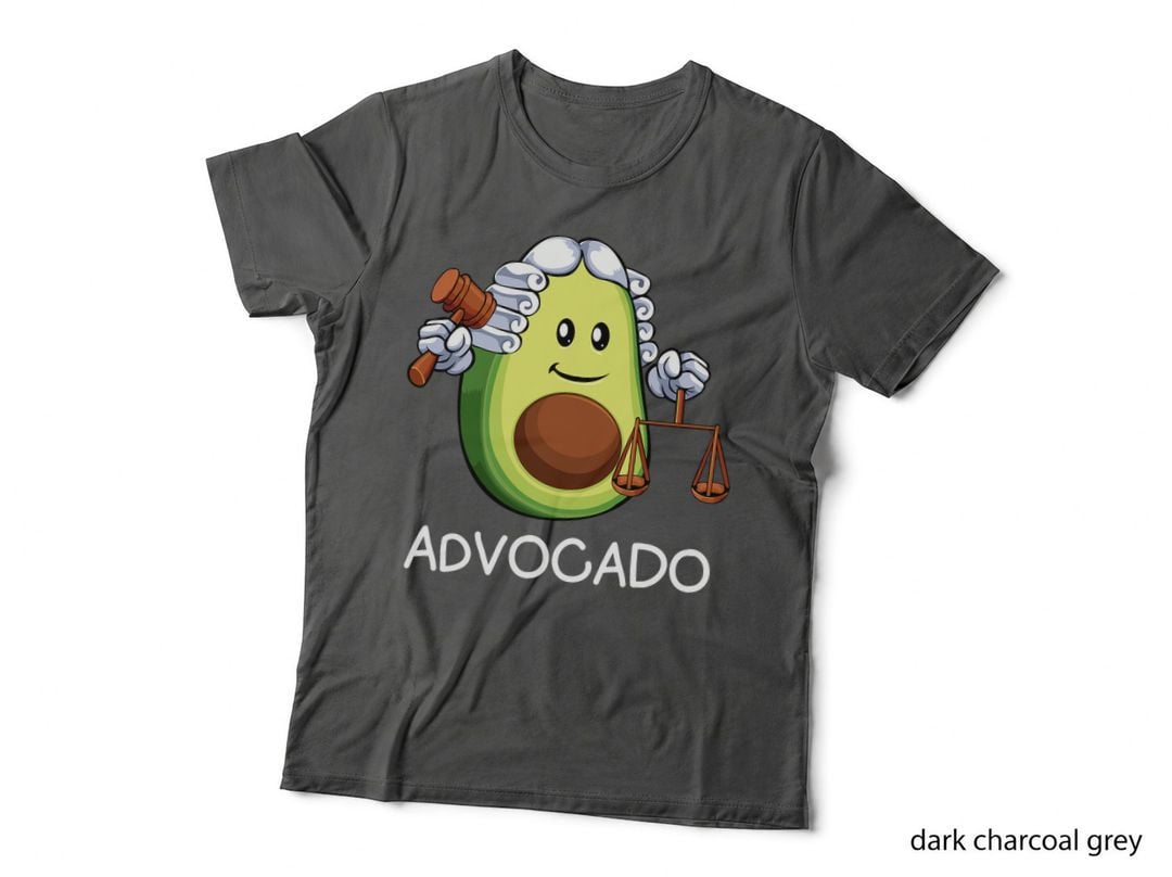 Advocado Avocado Vegetarian Vegan Judge Court Lawyer T-Shirt