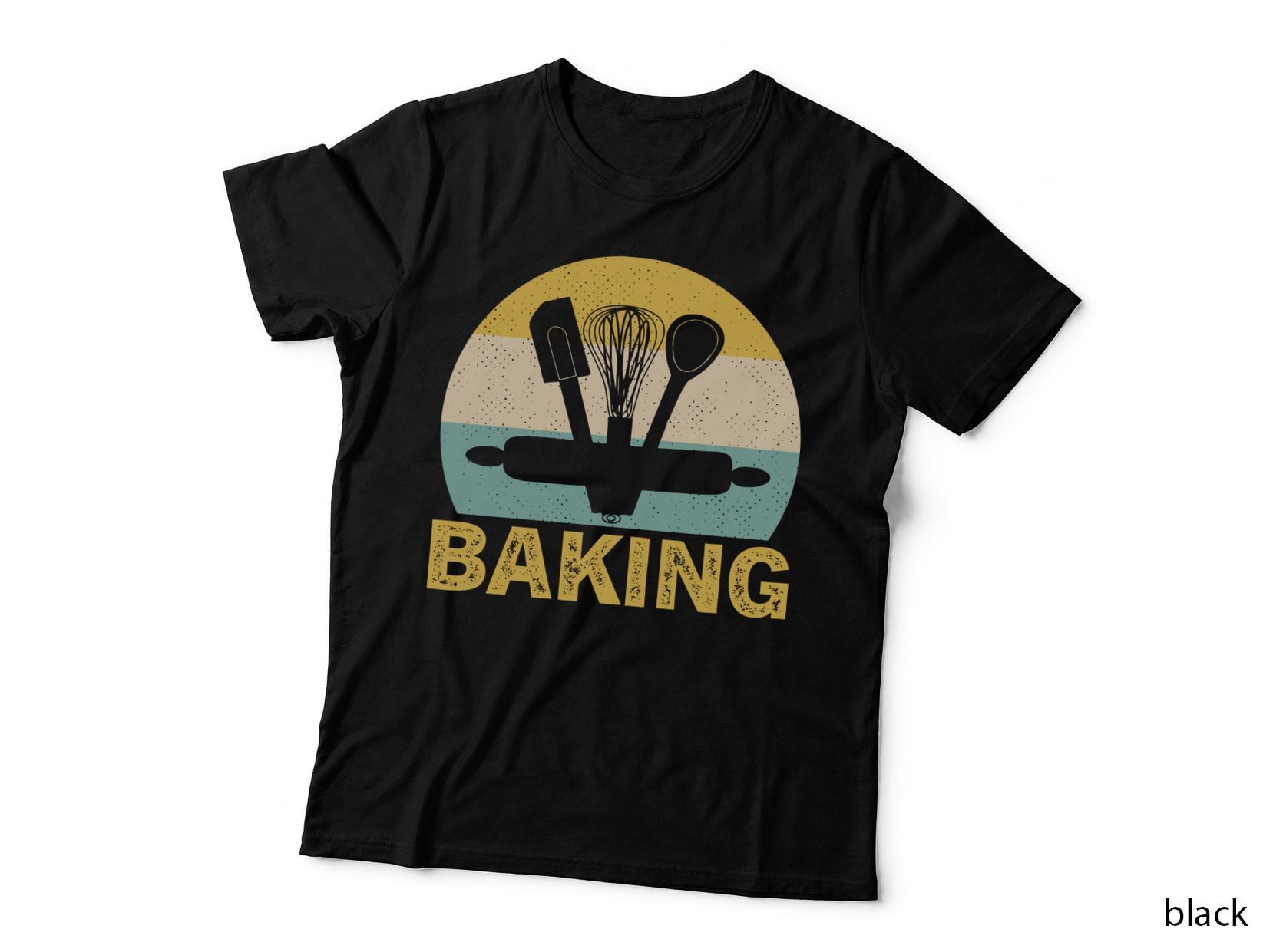 Baking Heartbeat T-Shirt, Baking Tools Silhouette Graphic Tee
